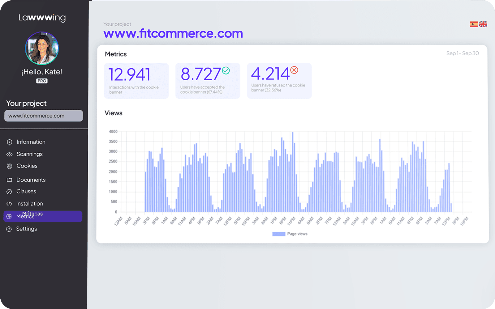 metrics screen