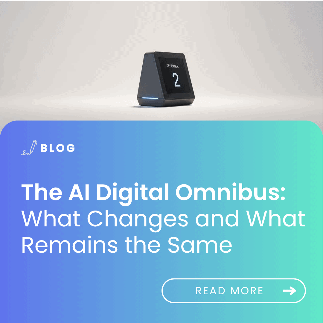 image with the article title: The AI Digital Omnibus What Changes and What Remains the Same